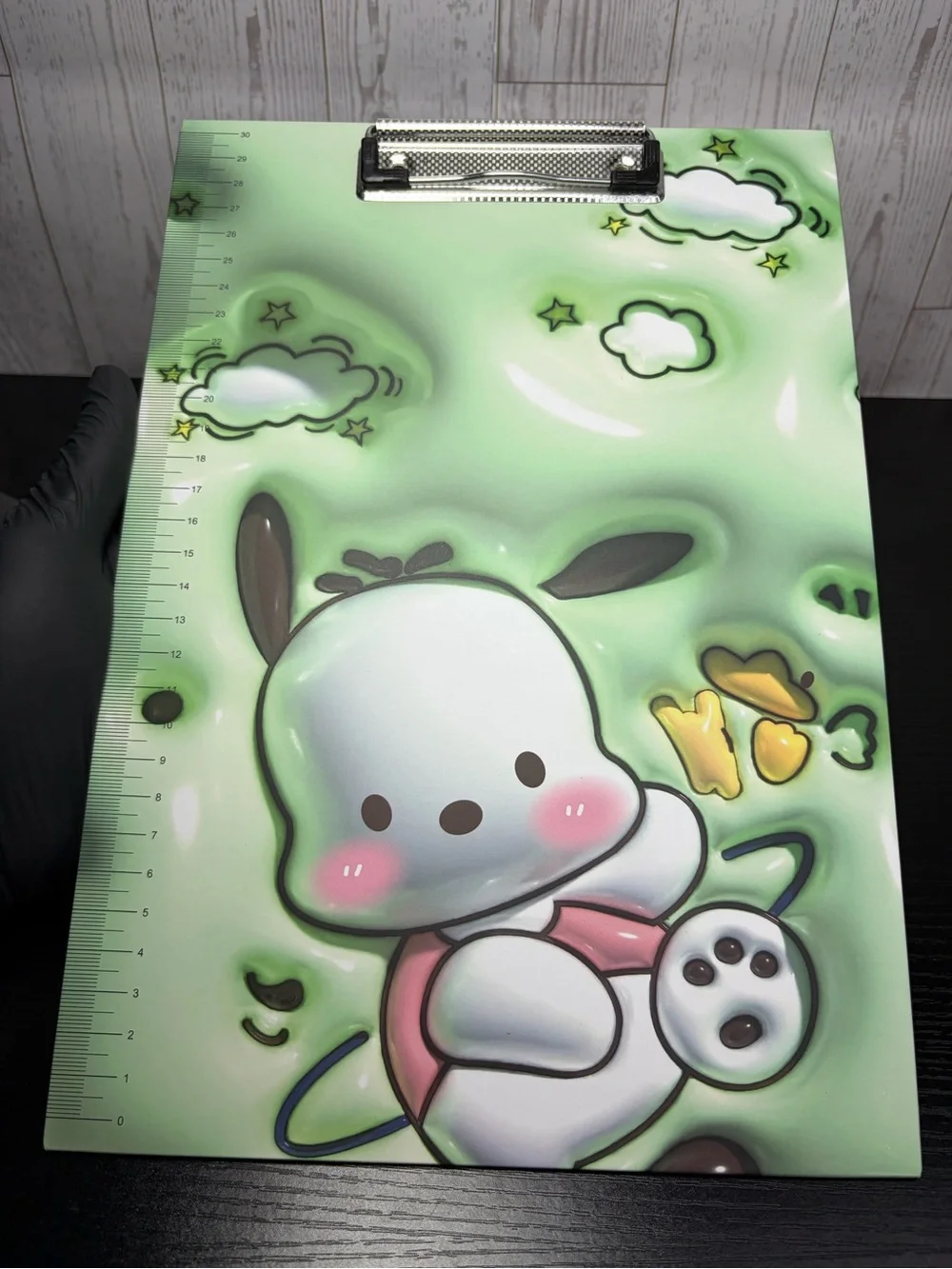 Extra Cute 3D Pochacco Clipboard With Printed Ruler On The Side! BTS TEACHERS